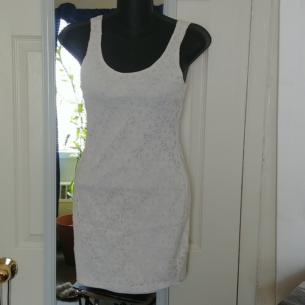 Lace mini-dress